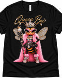 Additional view of Queen Bee rhinestone graphic tee - Pink Ostrich Boutique