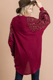 Sequin Sleeve Cardigan