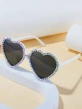 Rhinestone Heart Sunglasses