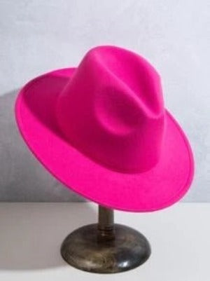 Hot Pink Fedora Hat