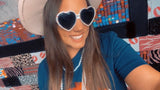 Rhinestone Heart Sunglasses