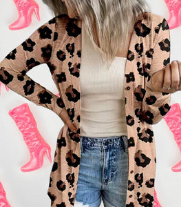 Lightweight Leopard Cardigan