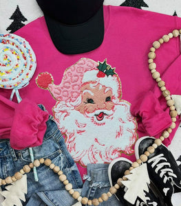 Chenille Santa sweatshirt