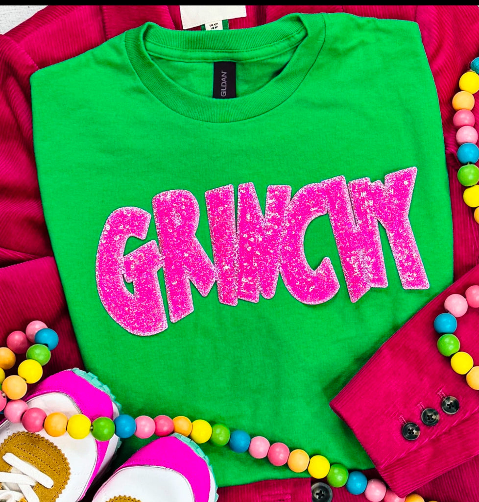 Grinchy Sweatshirt( Real Sequin)