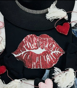 Real Sequin Lips Sweatshirt