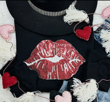 Real Sequin Lips Sweatshirt