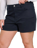 Zenana Black High Rise Jean Shorts