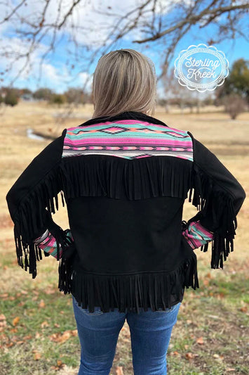 RIDE THE LIGHTNING FRINGE JACKET