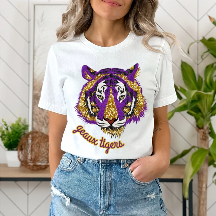 Geaux Tigers Tee On Bella Canvas